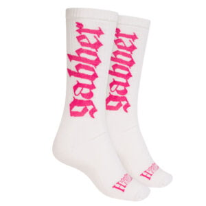 Chaussettes 100% Hardcore Sport Gabber blanc/rose