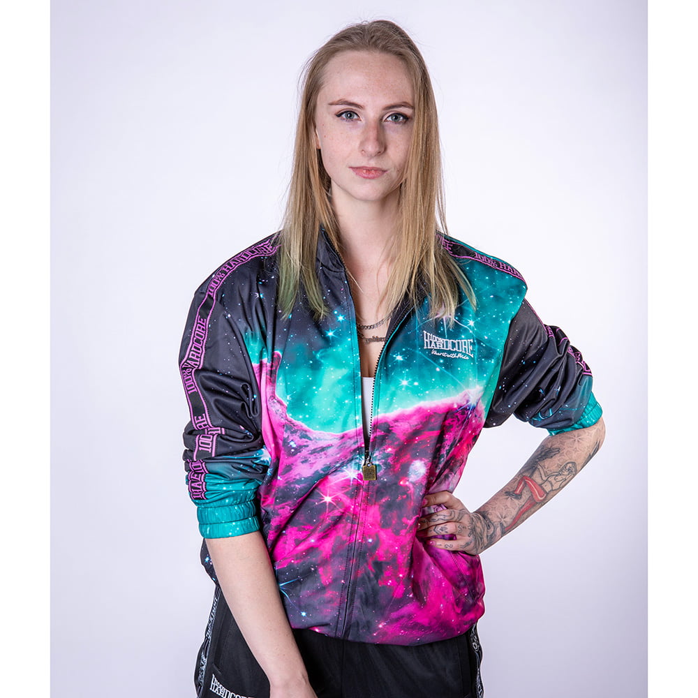 100% Hardcore Trainingsjacke Into Space grün – Bild 6
