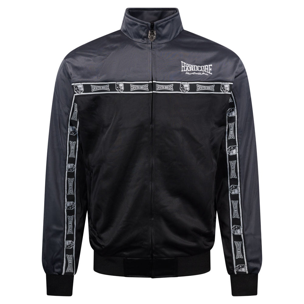 100% Hardcore Trainingsjacke Essential grey – Bild 2