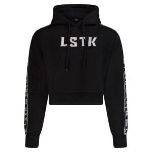 Sweat à capuche LSTK Cropped Logo Noir