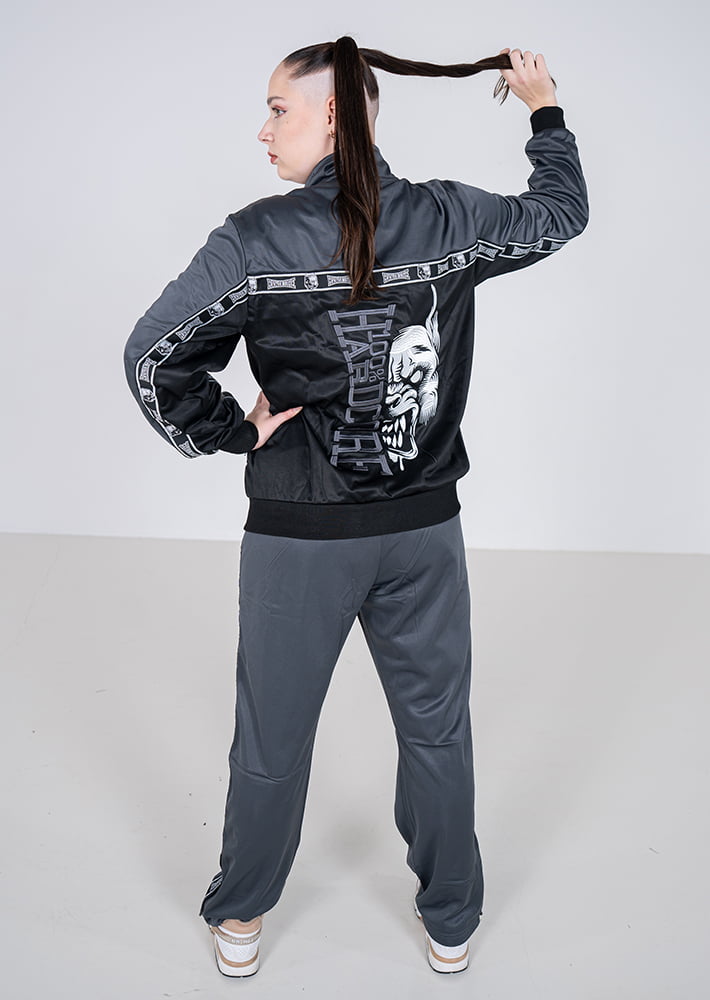 100% Hardcore Trainingsjacke Essential grey – Bild 4