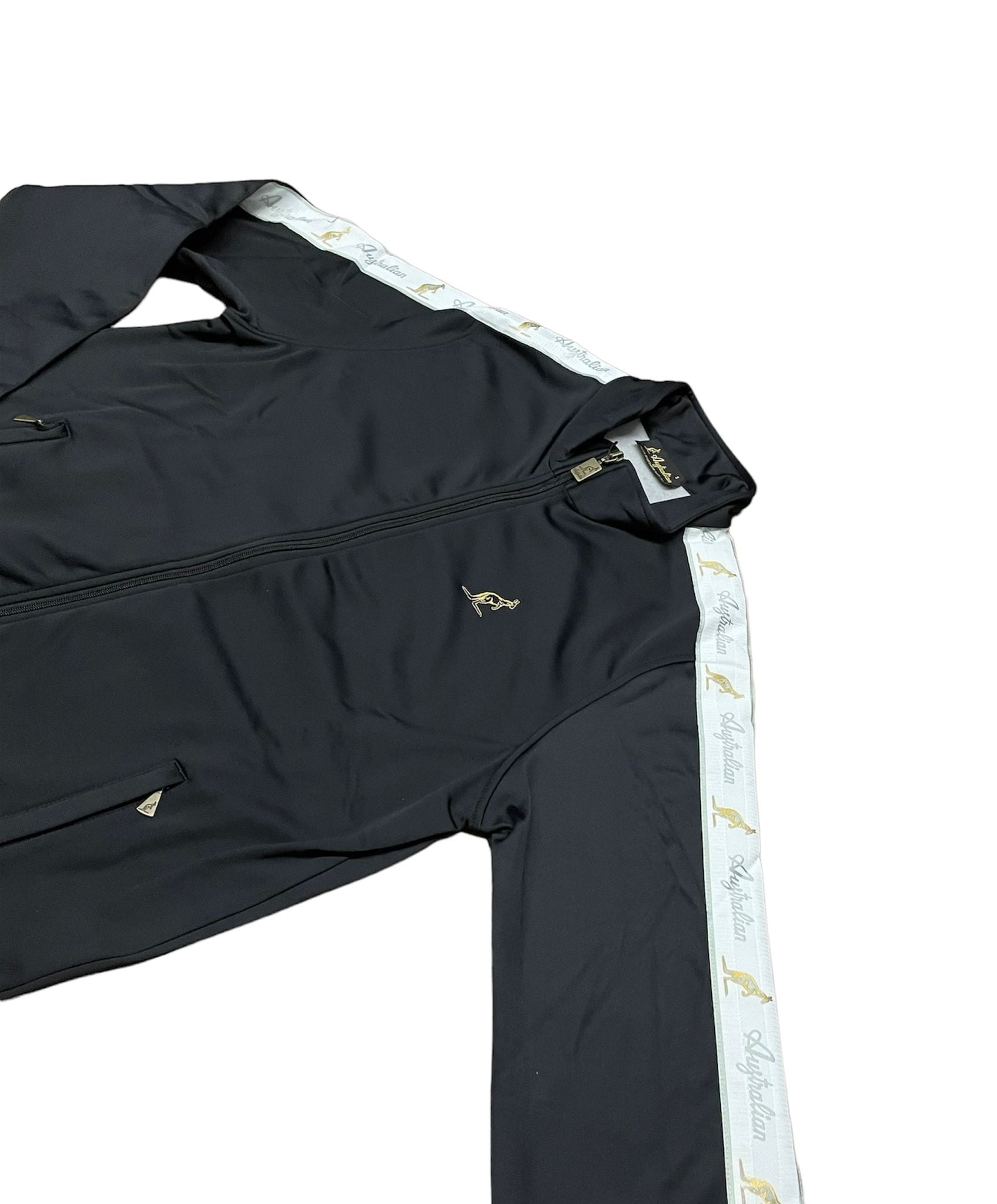 Australian Trainingsjacke BIG Logo Duo Triacetaat Black Banda OLUGC0020 003 – Bild 3