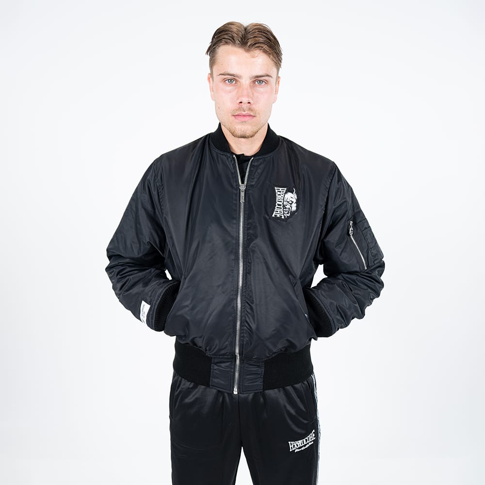 100% Hardcore Bomberjacke Vertical Black – Bild 2