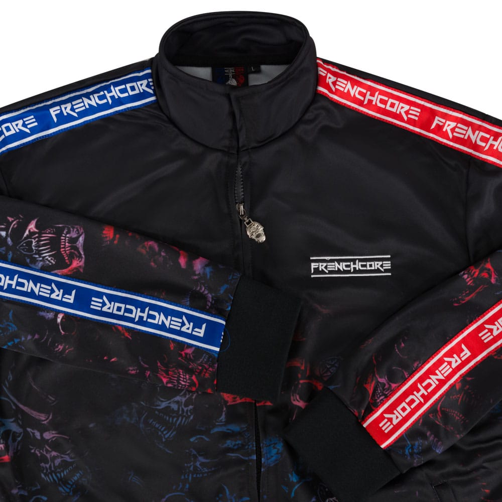 Frenchcore Trainingsjacke Faded Skulls Limitiert – Bild 5