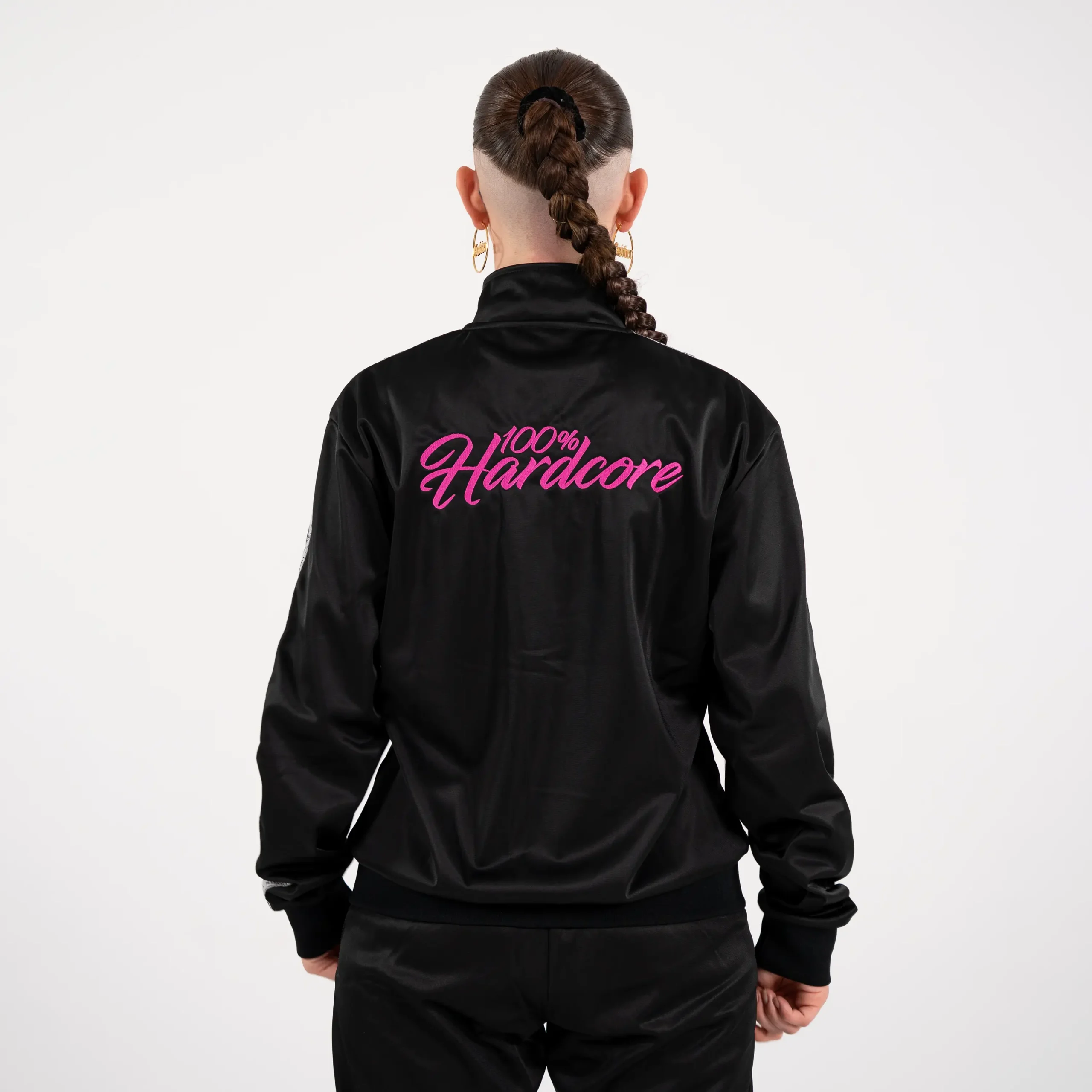 100% Hardcore Girlie Training Jacket Signature Pink - Image 4