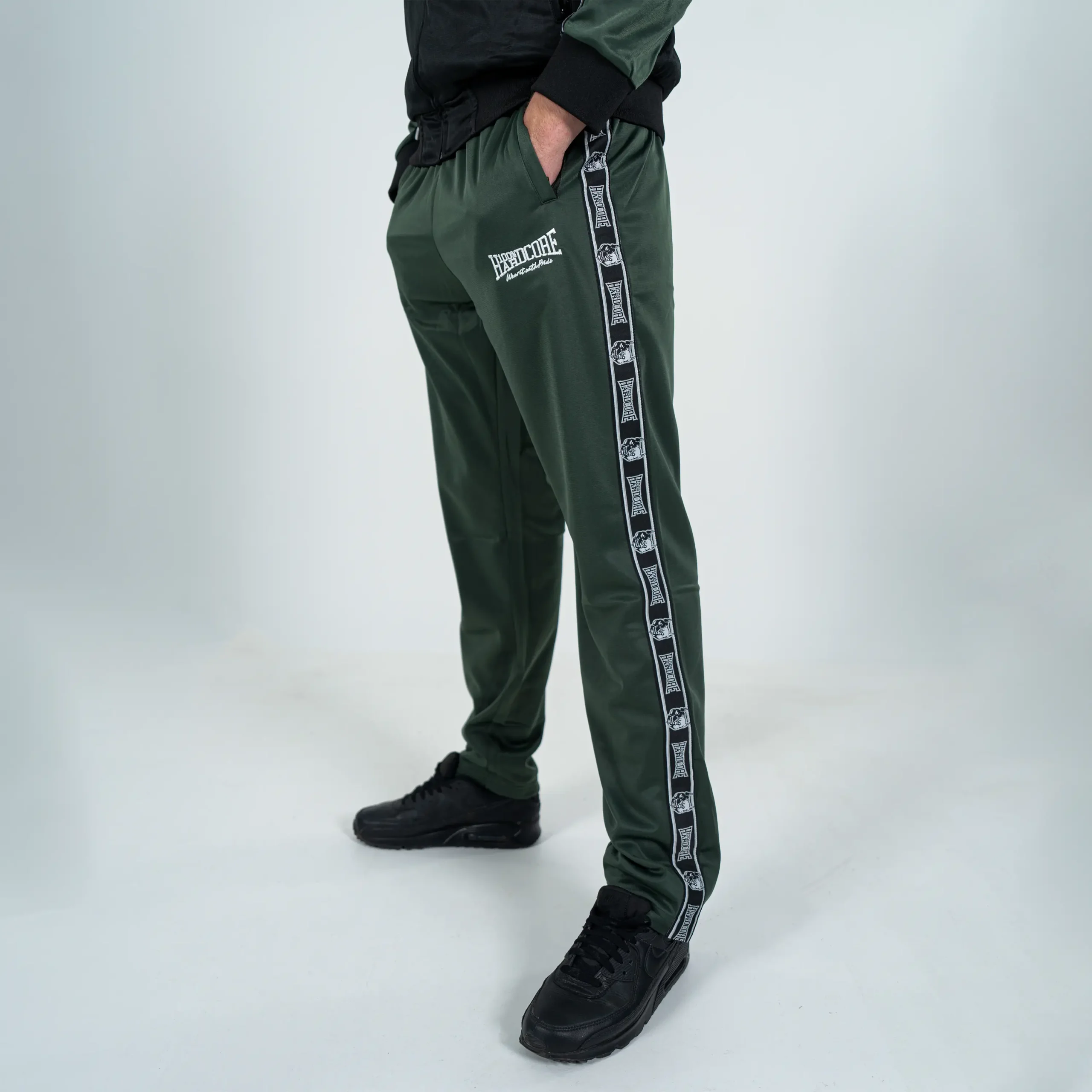 100% Hardcore Trainingshose Essential dark green – Bild 3