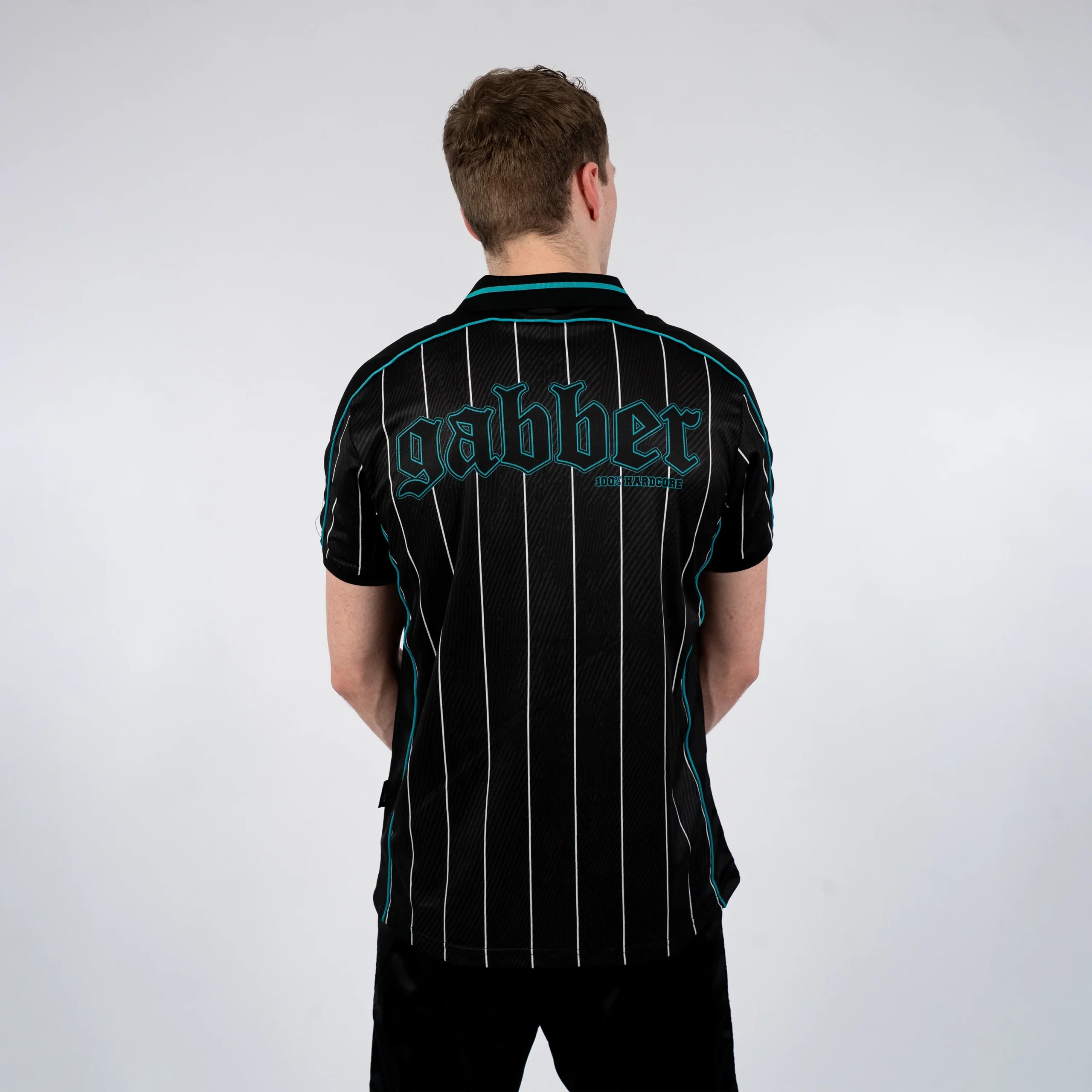 100% Hardcore Soccer Shirt Gabber Turqoise – Bild 5