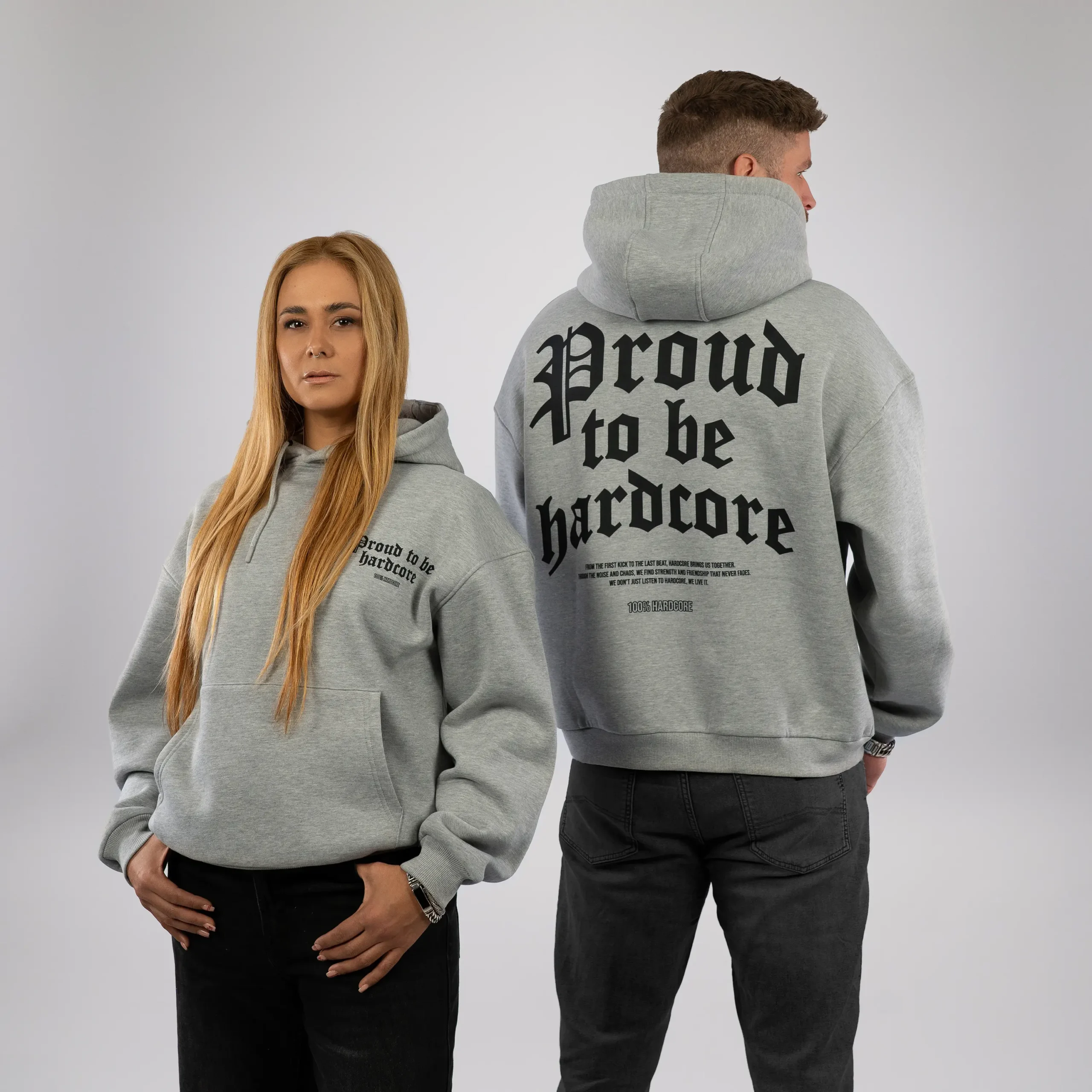 100 % Hardcore Hooded Proud to be – Image 2