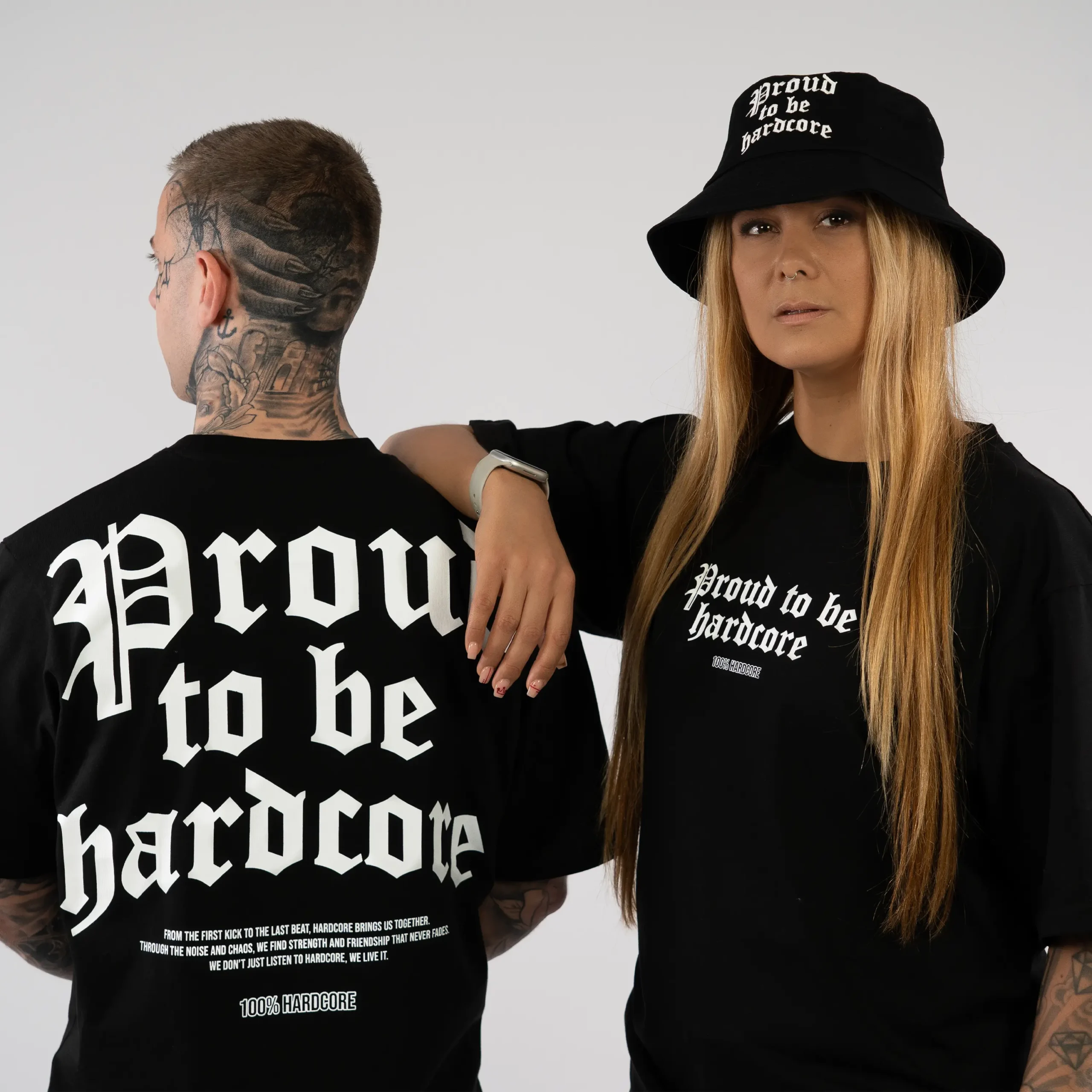 100% Hardcore Shirt Proud to be black – Bild 7