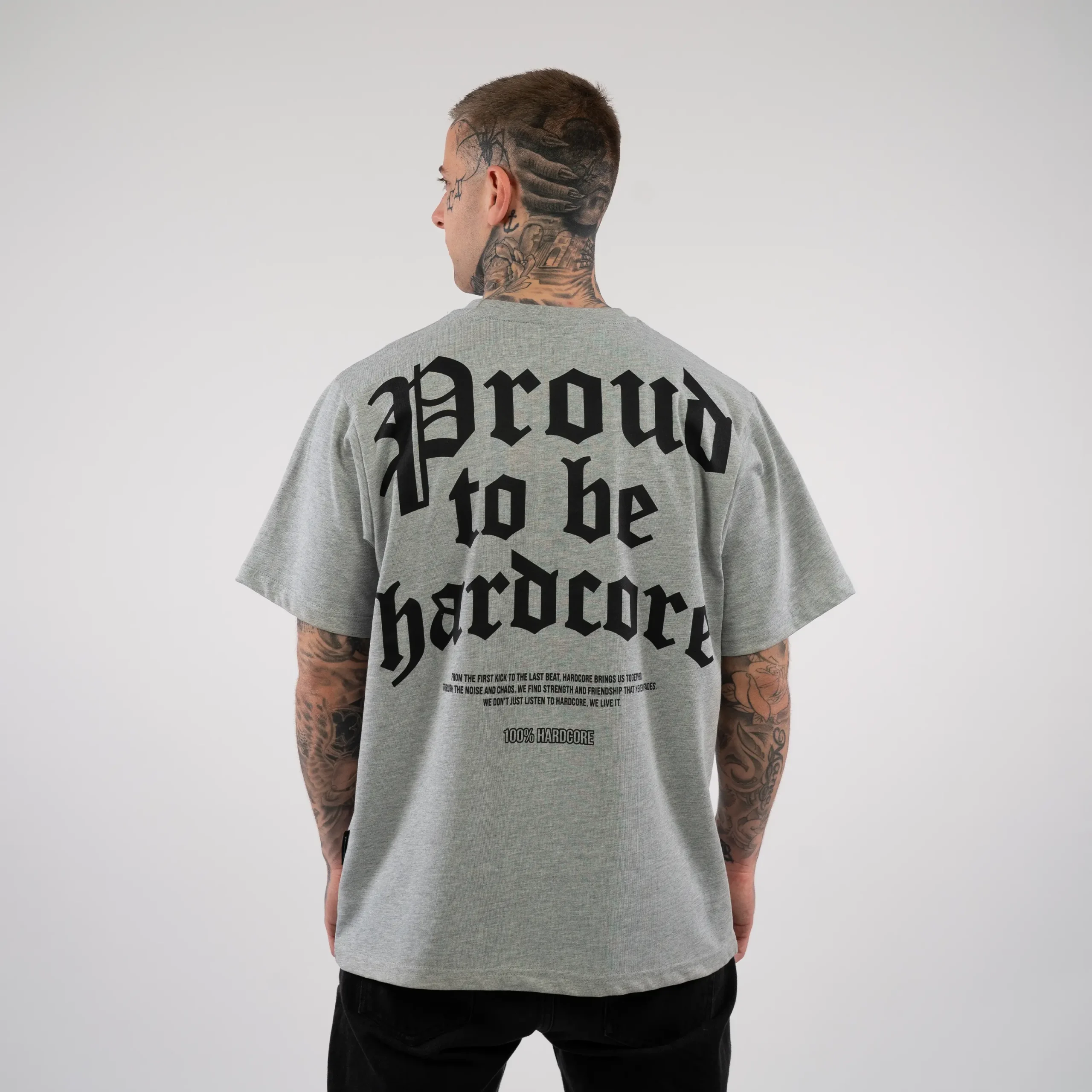 T-shirt 100 % Hardcore « Proud to be Grey » – Image 2