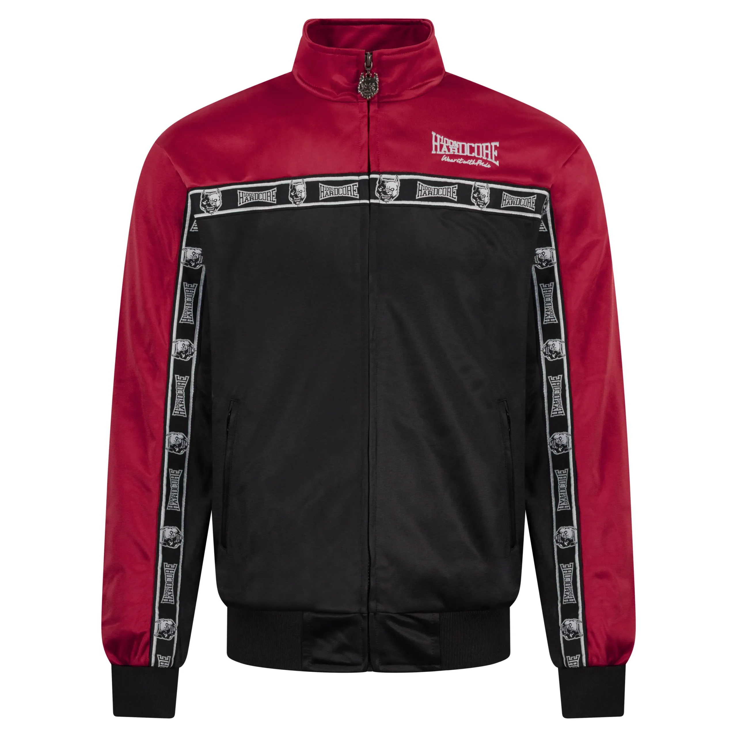 100% Hardcore Trainingsanzug komplett Essential red/black – Bild 2