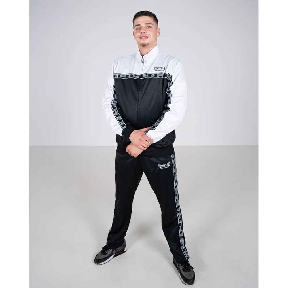 Survêtement 100 % Hardcore, ensemble complet Essential blanc/noir – Image 2