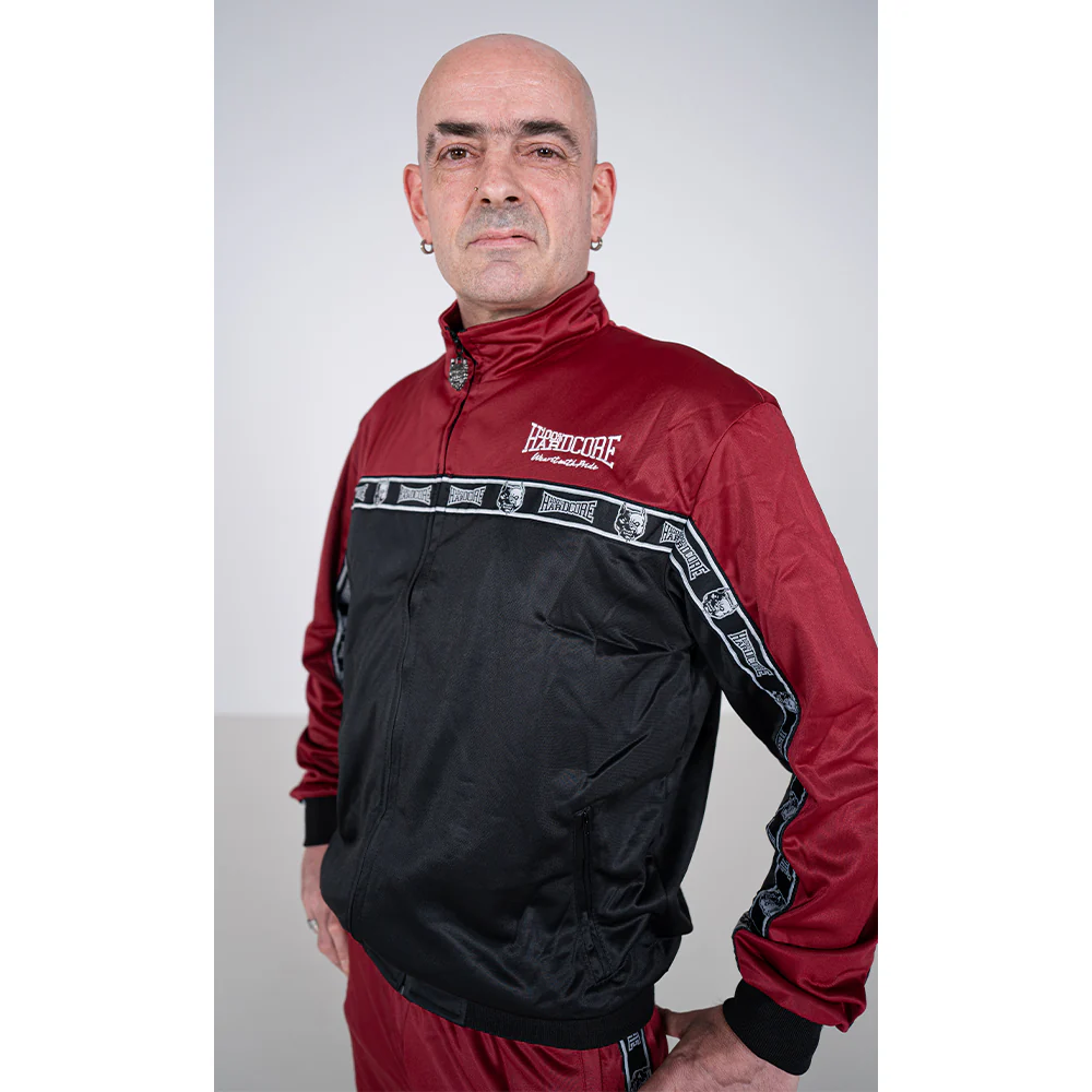 100% Hardcore Trainingsanzug komplett Essential red/black – Bild 7
