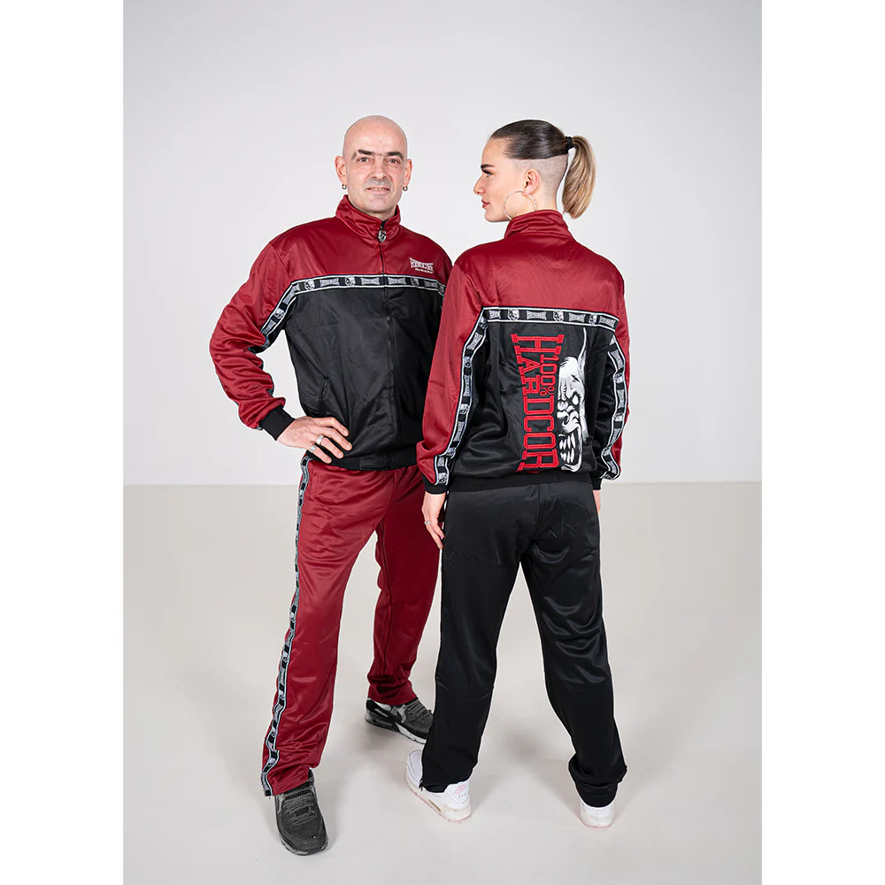 100% Hardcore Trainingsanzug komplett Essential red/black – Bild 8