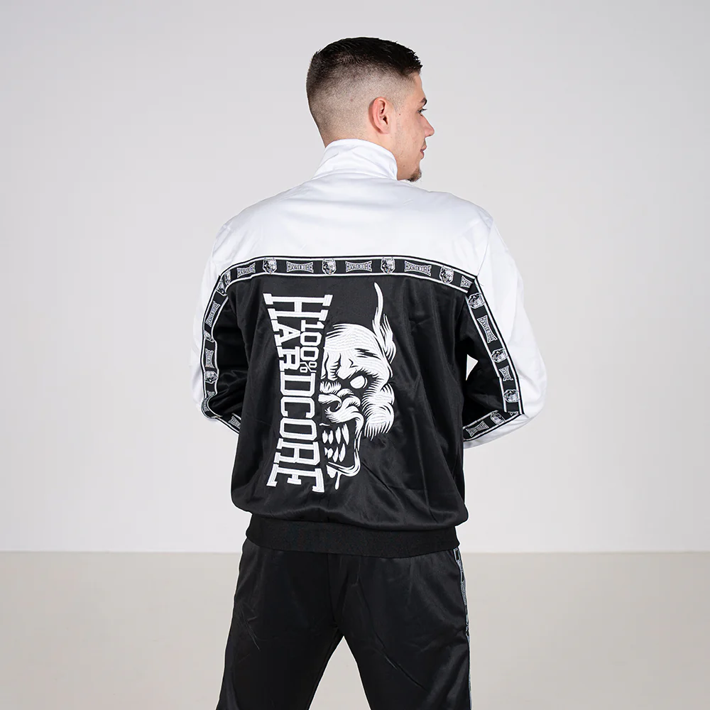 Survêtement 100 % Hardcore, ensemble complet Essential blanc/noir – Image 7