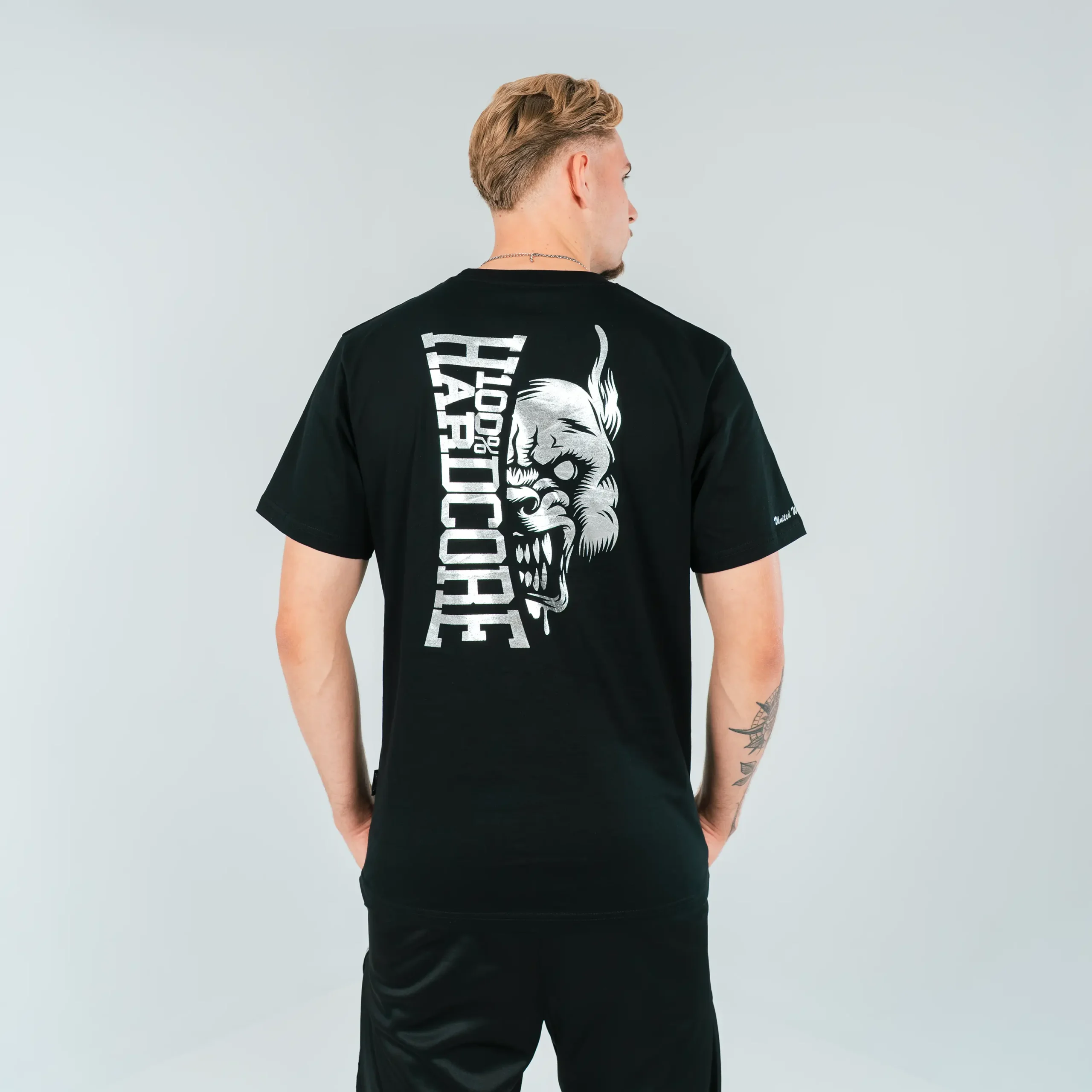 100% Hardcore Shirt Silver – Bild 2