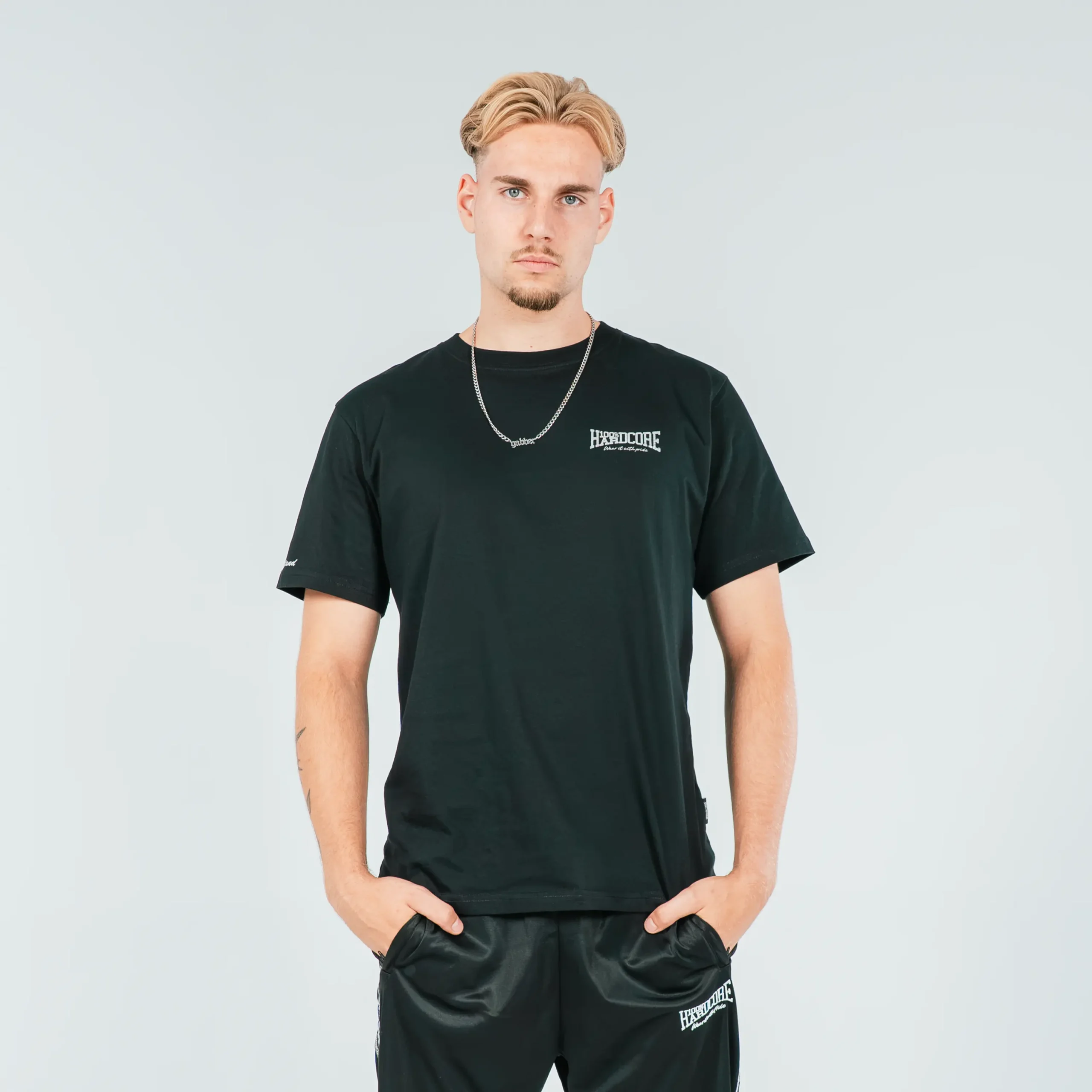 100% Hardcore Shirt Silver – Bild 3