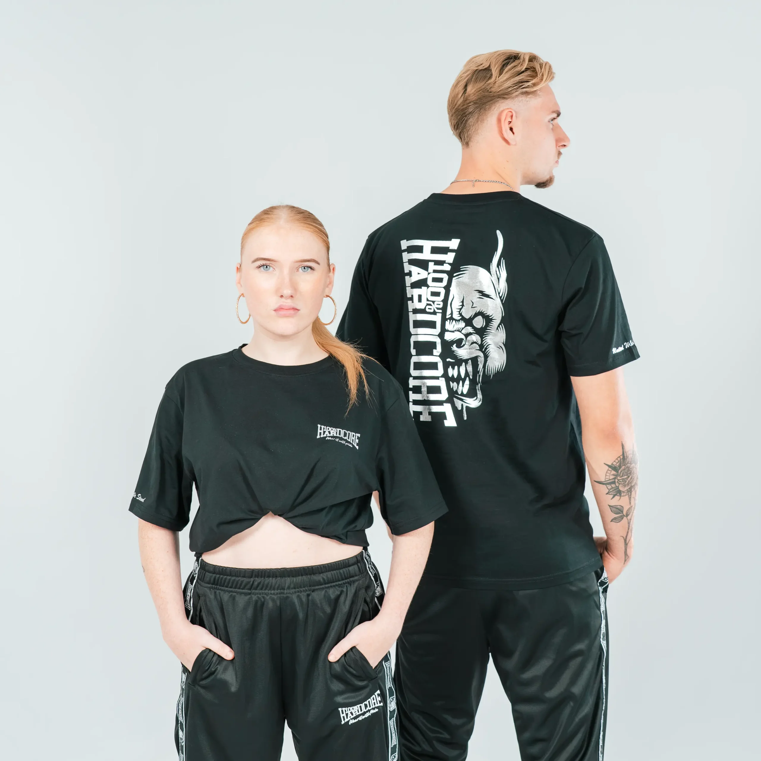 100% Hardcore Shirt Silver – Bild 4